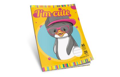 Тетрадка  А5  ОФСЕТ  - 20л. Г. КВ. М-принт