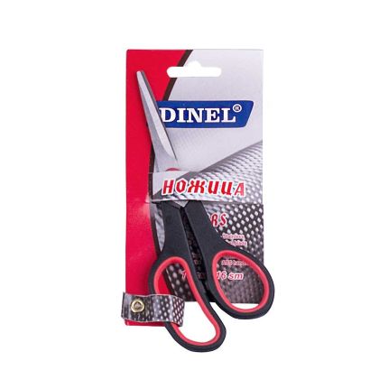 Ножица 15см. ДИНЕЛ ОФИС на бл.