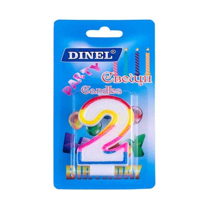 Свещи ЦИФРИ  на Блистер  №2