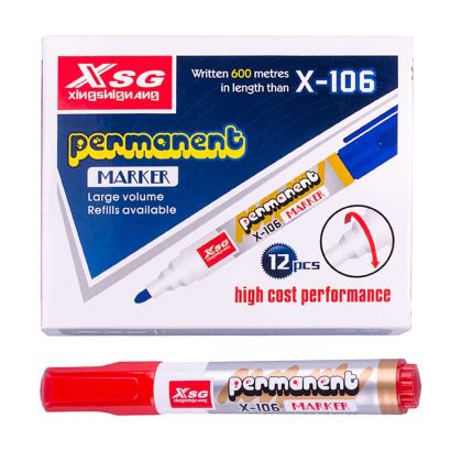 Маркер ПЕРМАНЕНТ  №106  ЧЕРВЕН