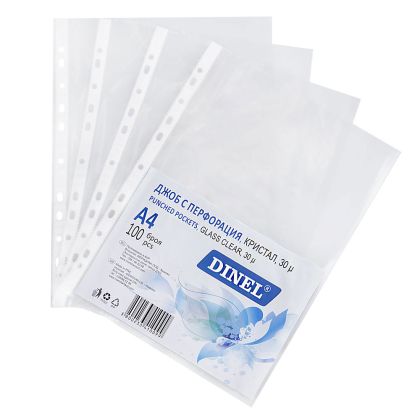 Джоб   ДИНЕЛ  А4 100бр  КРИСТАЛ 30 микрона