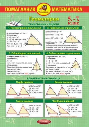 Математика 5 - 7 Клас А3  Ламинат  !!!