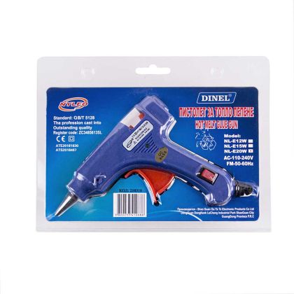 Пистолет силикон  ДИНЕЛ 20W - 7мм МАЛЪК