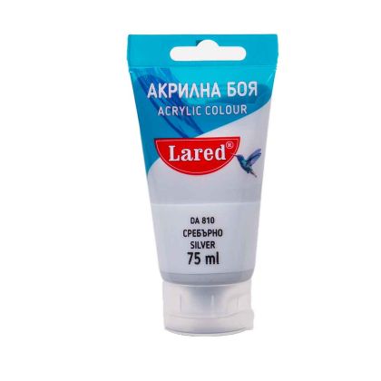 Акрилни бои  75мл ЛАРЕД  СРЕБРО