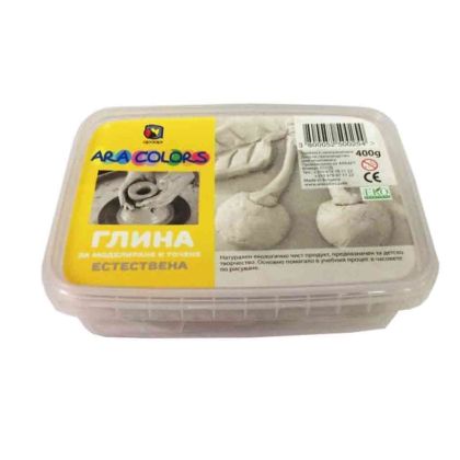 Глина  БЯЛА 400гр.  САМОСЪХНЕЩА  АРА !!!