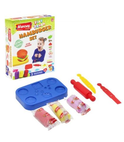 Моделин  Комплект ХАМБУРГЕР 7ч.  ERN-589