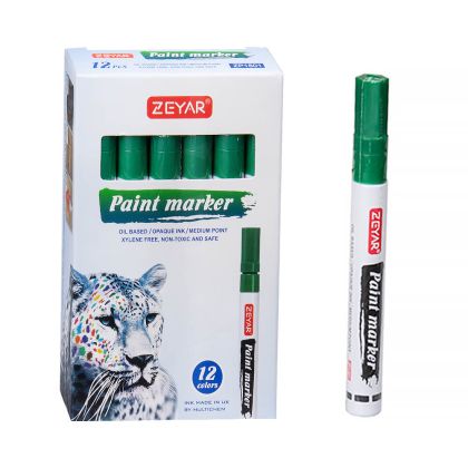 Маркер  ЛАКОВ  ZEYAP    ZP1501  2мм  ЗЕЛЕН