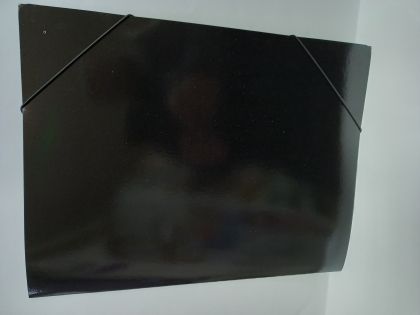 Папка КАРТОН с ластик ЧЕРНА 25/35см   !!!