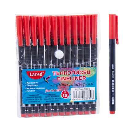 Тънкописец  ЛАРЕД ЧЕРВЕН  0.4мм