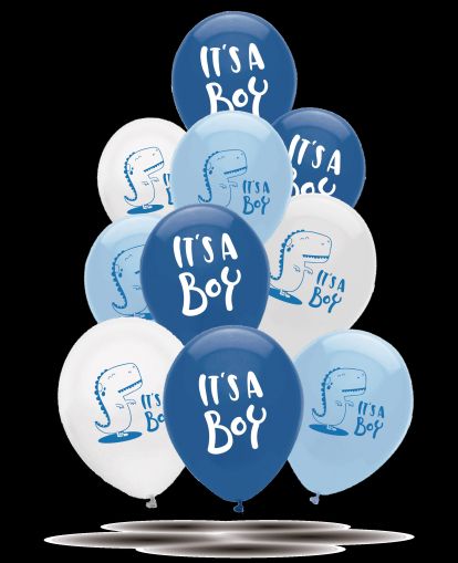 Балон  10бр  IT S A BOY DINOSAURS 11683 !!!