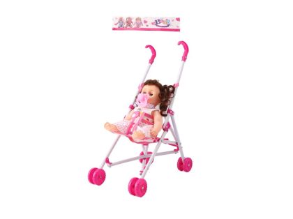 Кукла  30 см + количка в плик  №23А1209