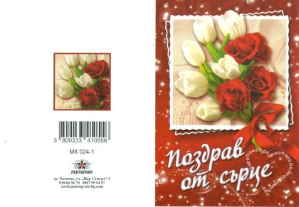 Картички МИНИ  ПЕНТАГРАМ К-т 10бр.  МК 024-1
