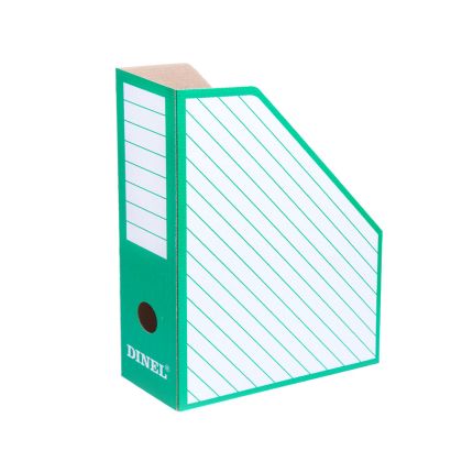 Вертикален бокс Картон  ДИНЕЛ - 8.5см. ЗЕЛЕН