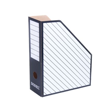 Вертикален бокс Картон ДИНЕЛ - 8.5см. ЧЕРЕН