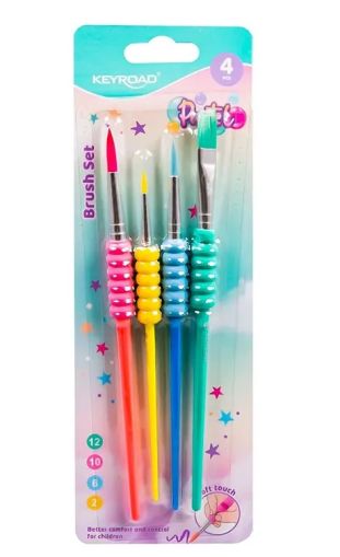 Четки КЕЙРОУД 4броя ПАСТЕЛ KR973093