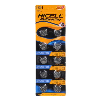 Батерия HICELL Алкални  10бр бл.  AG-13  LR44
