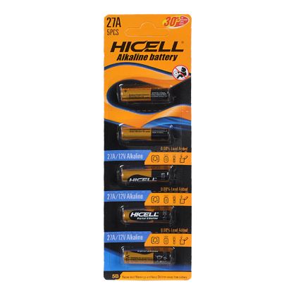 Батерия HICELL Алкални 27А  5бр бл.