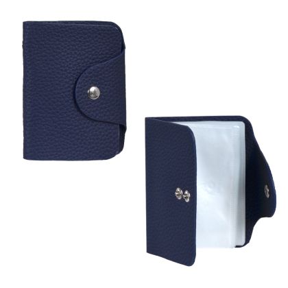 Калъф с КОПЧЕ кожен ВЕРТИКАЛЕН с 20листа