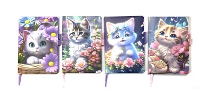 Тефтер с ластик А6  11/16см  КОТЕ №6500-28 !!!