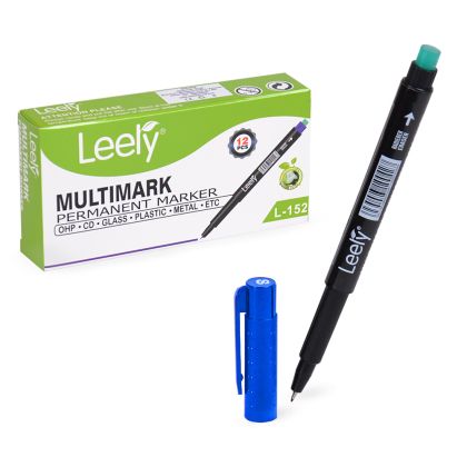 Перманентен маркер LEELY СИН 0.8мм - за трайно писане!