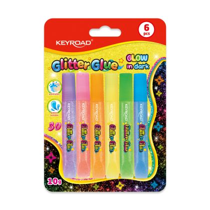 Лепило КЕЙРОУД KR972797 6 цвята *10гр. СВЕТЕЩО