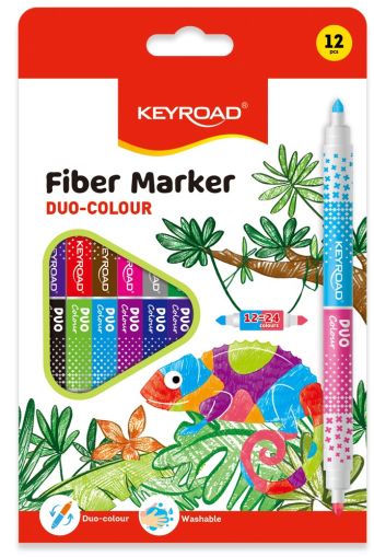 ФЛУМАСТРИ  КЕЙРОУД KR972435  ДУО  12/24 цв