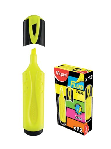 МАРКЕР ТЕКСТ  МАПЕД  ФЛУО ПЕПС  ЖЪЛТ  !!!