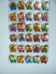 Картички МИНИ с  БРОКАТ  5бр.  в ПЛИК К-Т