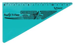 Триъгълник  МАПЕД 60град.  ГЪВКАВ 15см.бл !!!