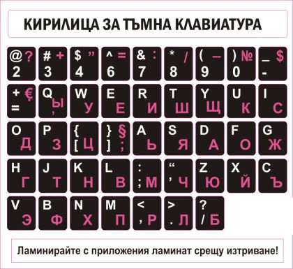 Пиктограми  ДИНЕЛ  Кирилица тъмна  №280