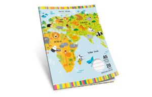 Тетрадка  А5  ОФСЕТ  - 20л. Г. КВ. М-принт