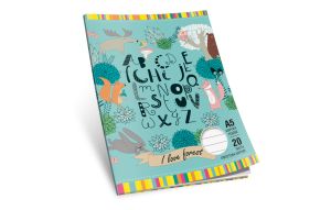 Тетрадка  А5  ОФСЕТ  - 20л. Г. КВ. М-принт