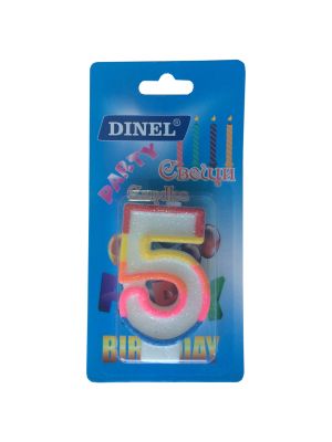 Свещи ЦИФРИ  на Блистер  №5