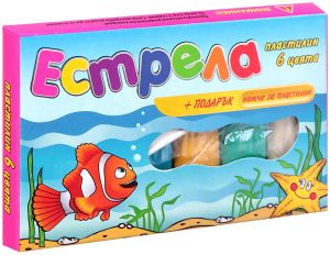 ПЛАСТИЛИН  6цв.  130гр. в кутия БГ ***