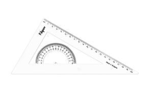 Триъгълник  с транспортир ФИЛИПОВ 60/200