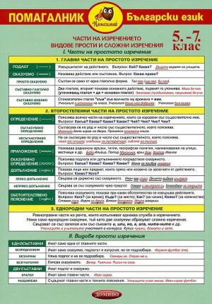 Български език 5-7 клас  Клас  А3 Ламинат !!!