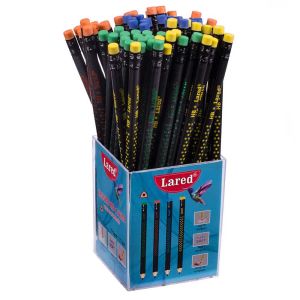 Молив  триъгълен с гума ЛАРЕД НВ ЧЕРЕН