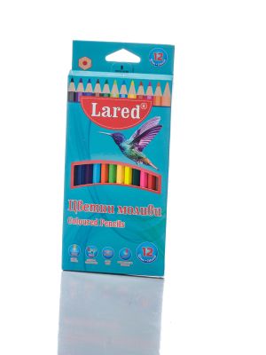 Цветни моливи ЛАРЕД 12цв дълги