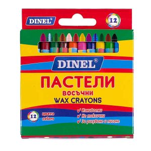 Пастели  восъчни  ДИНЕЛ  12цв