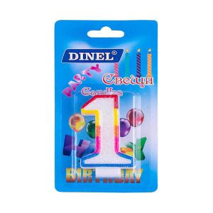 Свещи ЦИФРИ  на Блистер  №1