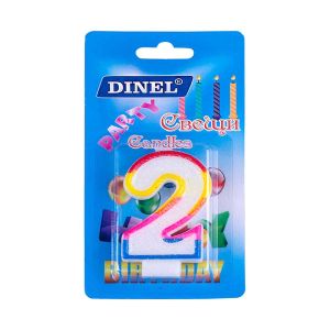 Свещи ЦИФРИ  на Блистер  №2