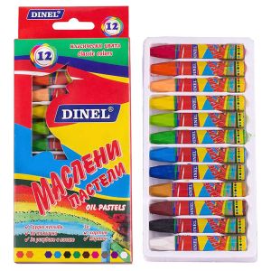 Пастели  МАСЛЕНИ 12цв   ДИНЕЛ