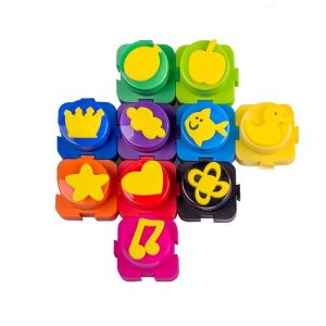 Бои за рисуване с пръсти 10цв + печати ЛАРЕД