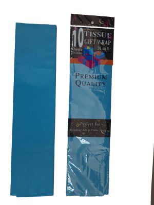 Хартия ТИШУ 10бр. в пакет 50/70см. ТЪМНОСИНЯ