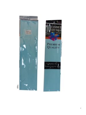 Хартия ТИШУ 10бр. в пакет 50/70см. СВЕТЛОСИНЯ