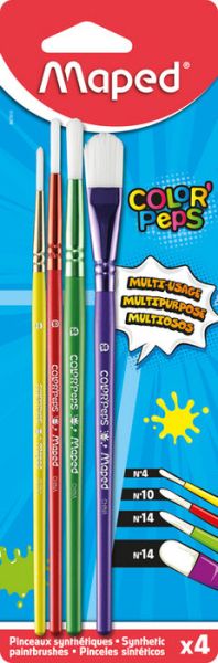 Четки МАПЕД Комплект 4бр. на блистер   !!!