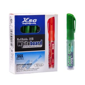 Маркер за бяла дъска №35 с ПЪЛНИТЕЛ ЗЕЛЕН