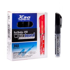 Маркер за бяла дъска №35 с ПЪЛНИТЕЛ ЧЕРЕН