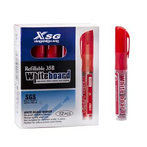 Маркер за бяла дъска №35 с ПЪЛНИТЕЛ ЧЕРВЕН