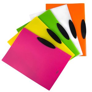 Папка  ПВЦ  С КЛИПС  НЕОН ОРАНЖЕВА